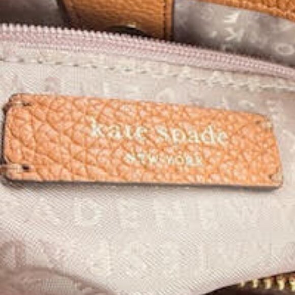 Kate Spade New York Cameron Street Satchel Tote – Cognac Pebbled Leather - Picture 6 of 12